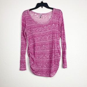 🌻 3/$15 Belly by Design Pink Sweater Top Ruched
